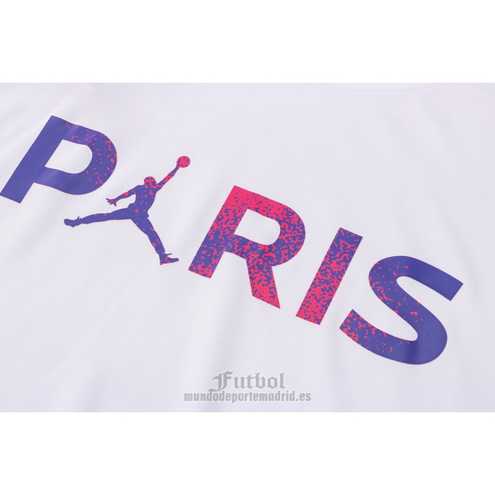 Chandal del Paris Saint-Germain Jordan Manga Corta 2021-2022 Blanco